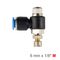 AIRCRAFT Flow Control Swiv. Elbow Pu 6mm X 1/8' M
